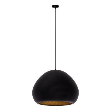 Taklampa på kabel LAVA 1xE27/15W/230V svart/guld
