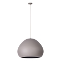 Taklampa på kabel LAVA 1xE27/15W/230V taupe/svart