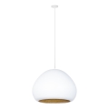 Taklampa på kabel LAVA 1xE27/15W/230V vit/guld
