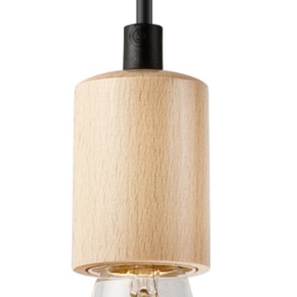 Taklampa på kabel LEON 3xE27/60W/230V bok