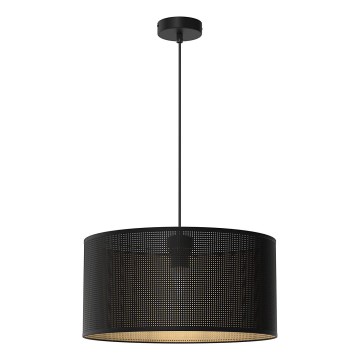 Taklampa på kabel LOFT SHADE 1xE27/60W/230V Ø 40 cm svart/guld