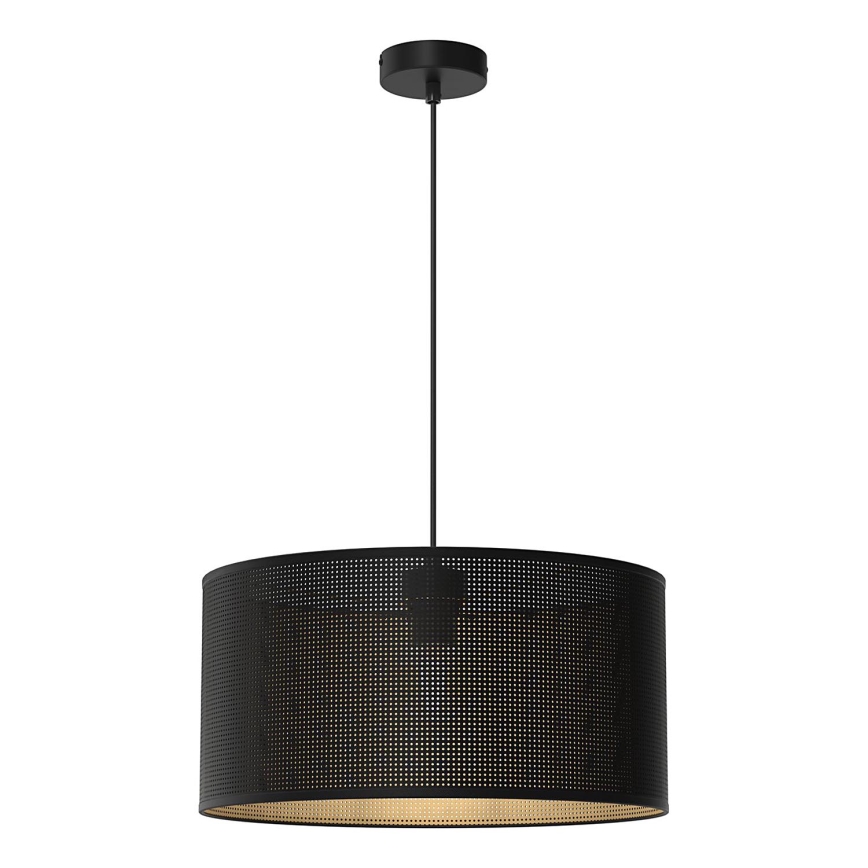 Taklampa på kabel LOFT SHADE 1xE27/60W/230V Ø 40 cm svart/guld