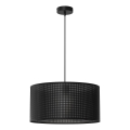 Taklampa på kabel LOFT SHADE 1xE27/60W/230V Ø 40 cm svart