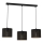 Taklampa på kabel LOFT SHADE 3xE27/60W/230V svart/guld