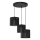 Taklampa på kabel LOFT SHADE 3xE27/60W/230V svart