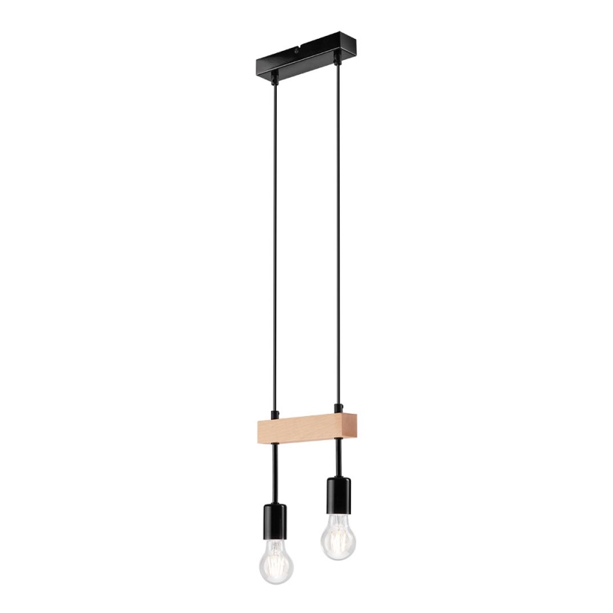 Taklampa på kabel ORAZIO 2xE27/60W/230V bok