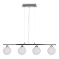 Taklampa på kabel RAISA 4xG9/40W/230V blank krom