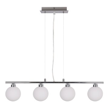 Taklampa på kabel RAISA 4xG9/40W/230V blank krom