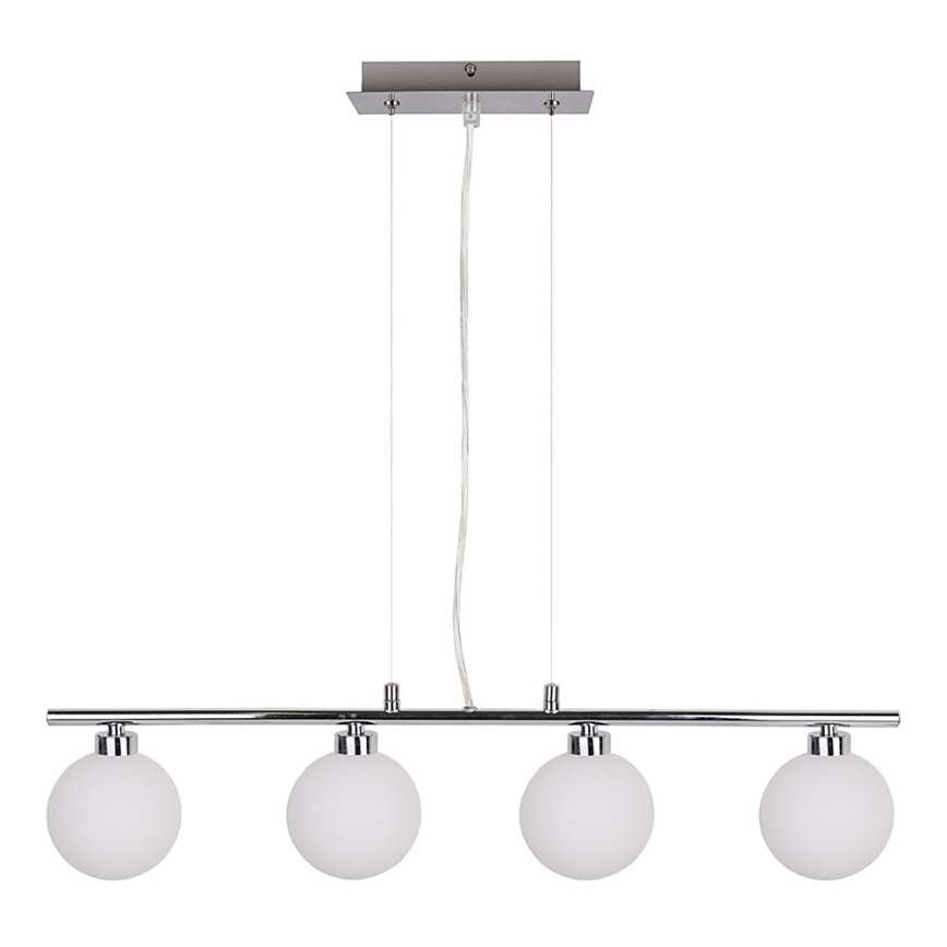Taklampa på kabel RAISA 4xG9/40W/230V blank krom
