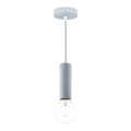 Taklampa på kabel SAGA 1xE27/40W/230V grå