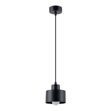 Taklampa på kabel SAVAR 1xE27/60W/230V svart