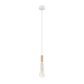 Taklampa på kabel SIMON 1xE27/60W/230V bok