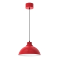 Taklampa på kabel SVEN 1xE27/15W/230V röd