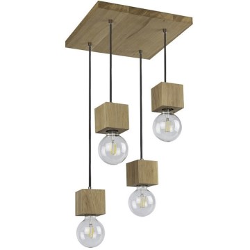Taklampa på kabel TRONGO 4xE27/60W/230V ek