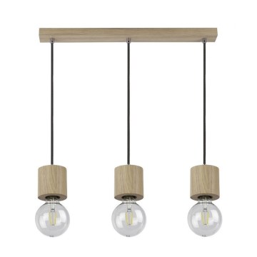 Taklampa på kabel TRONGO ROUND 3xE27/60W/230V ek