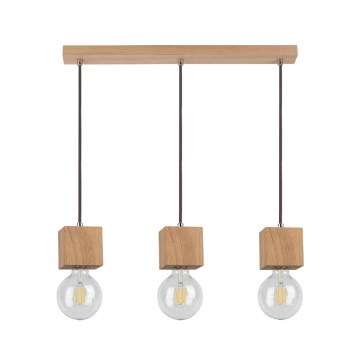 Taklampa på kabel TRONGO ROUND 3xE27/60W/230V ek