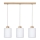 Taklampa på kabel ZEFIR 3xE27/60W/230V ek