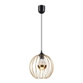 Taklampa på kabel ZOYA 1xE27/60W/230V guld