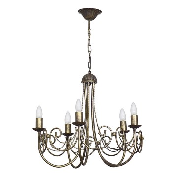 Taklampa på kedja PALACE 5xE14/60W/230V