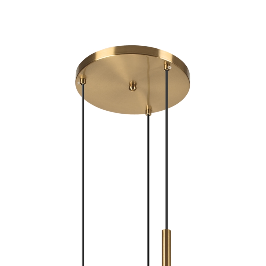Taklampa på lina CHITA 3xG9/5W/230V guld