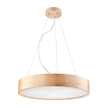 Taklampa på lina NATURAL 3xE27/60W/230V ? 47 cm tall