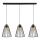 Taklampa på lina ORAZIO 3xE27/60W/230V furu