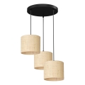 Taklampa på lina RATTAN 3xE27/60W/230V rotting