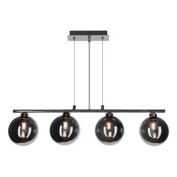 Taklampa på lina SOMUL 4xG9/20W/230V röksvart
