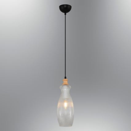 Taklampa på sladd BOTTLE 1xE14/4W/230V klar