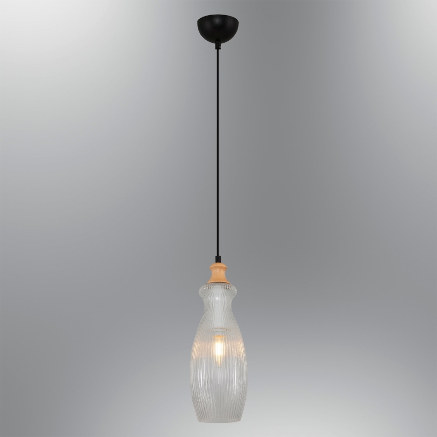 Taklampa på sladd BOTTLE 1xE14/4W/230V klar