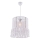 Taklampa på sladd NESS MACRAME 1xE27/40W/230V vit