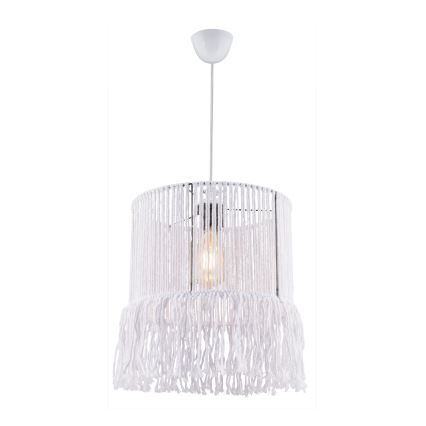 Taklampa på sladd NESS MACRAME 1xE27/40W/230V vit
