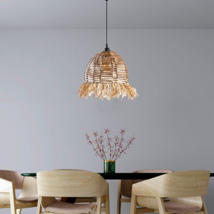 Taklampa på sladd RUYO 1xE27/40W/230V brun