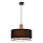 Taklampa på snöre ARDI 1xE27/40W/230V svart/brun