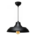 Taklampa på snöre AYD 1xE27/40W/230V svart