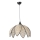 Taklampa på snöre FUME 1xE27/40W/230V Ø 40 cm svart/beige