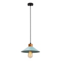 Taklampa på snöre MANAVGAT 1xE27/40W/230V blå/brun