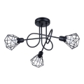 Taklampa på stång ARTEMIS 3xE14/40W/230V svart