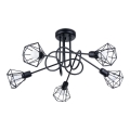 Taklampa på stång ARTEMIS 5xE14/40W/230V svart