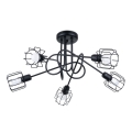 Taklampa på stång BELUCI 5xE14/40W/230V svart