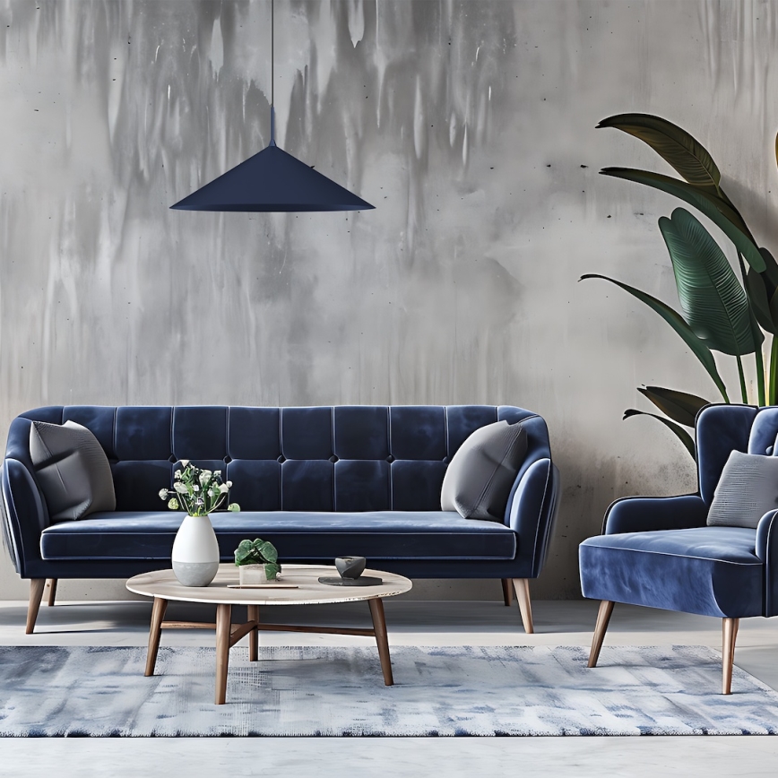 Taklampa på vajer CAPITAL 1xGX53/15W/230V Ø 60 cm blå