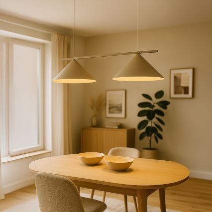 Taklampa på vajer CAPITAL 2xGX53/15W/230V taupe