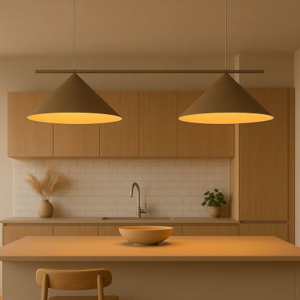 Taklampa på vajer CAPITAL 2xGX53/15W/230V taupe