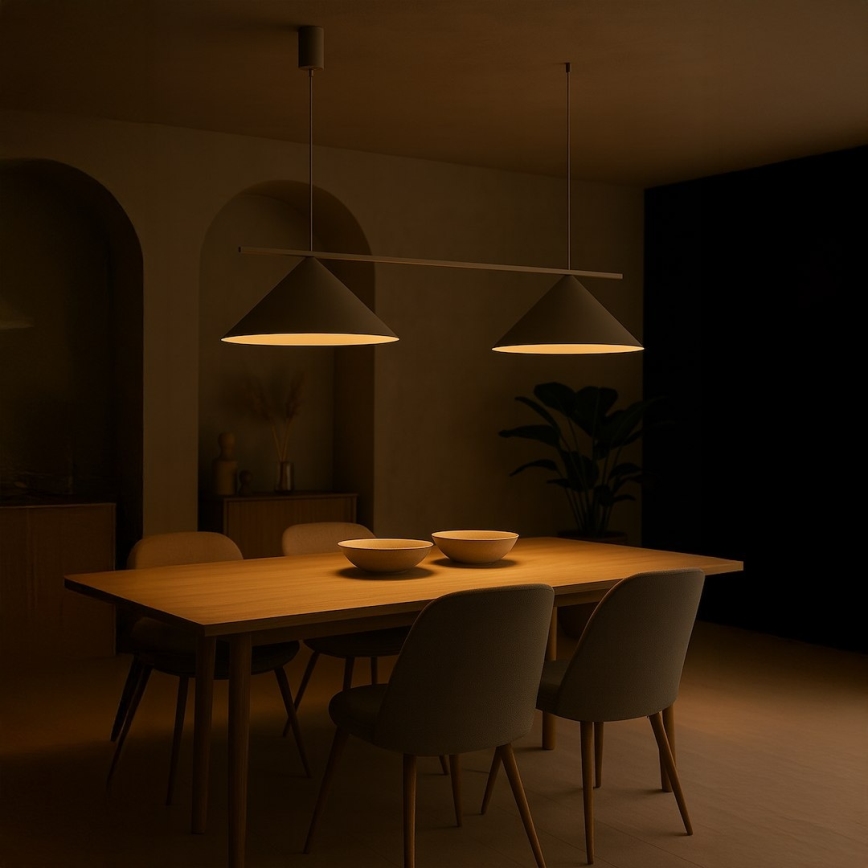 Taklampa på vajer CAPITAL 2xGX53/15W/230V taupe