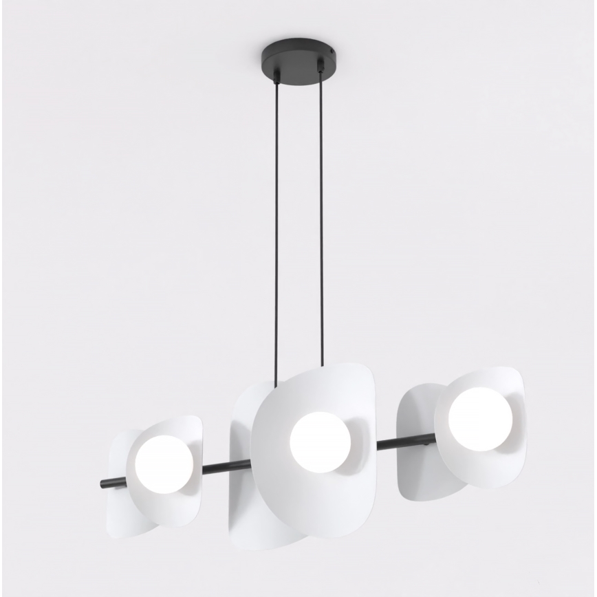 Taklampa på vajer ELEMENTI 6xG9/8W/230V grå