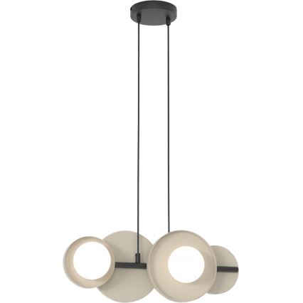 Taklampa på vajer MODEL 4xG9/8W/230V beige