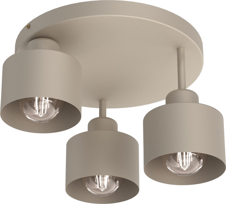 Taklampa PARKLA 3xE27/15W/230V beige