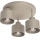Taklampa PARKLA 3xE27/15W/230V beige