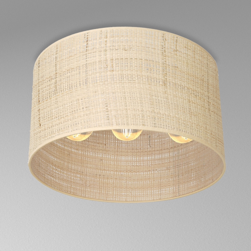 Taklampa RATTAN 3xE27/60W/230V rotting