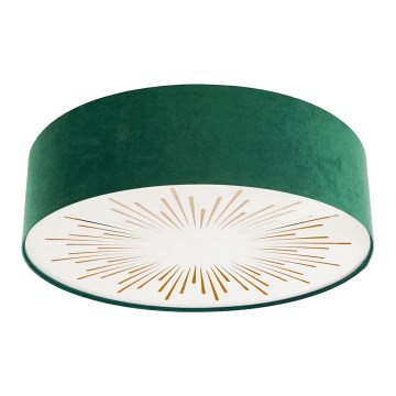 Taklampa RAYS 2xE27/60W/230V diameter 60 cm grön